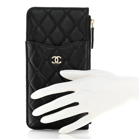 Chanel Beauté GWP Classic Phone Case Cardholder Wallet Pouch Quilted Pattern - Picture 4 of 14